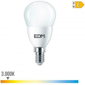 Bombilla Esférica LED E14 7W 806lm 3000K Luz Cálida Ø4,8x9,5cm