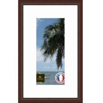 Marco de pared de fotos 31 x 14 x 14 x 31 cm, marco plateado moderno, 2,3 cm de longitud, de madera, madera, Marron-38, Passe-Partout Super Blanc