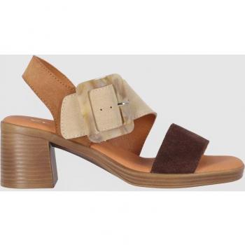 Sandalias de Tacón de Piel New Gotica 04 - Marrón
