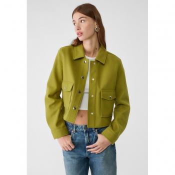 Soft Touch Short Jacket - Pistachio Green M