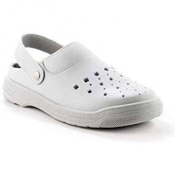 Codeor, MyCodeor Zueco Nizza Perforado, Talla 36, Blanco, Unisex