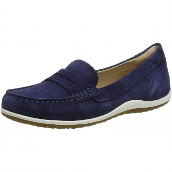 Geox D VEGA MOC A, Mocasines, para Mujer, Azul
