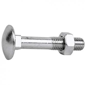 Tornillo Carrocero DIN 603/934 con Cabeza Redonda y Tuerca Hexagonal M-6x150 - Caja de 50 Unidades