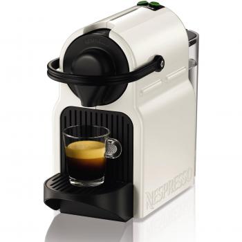 Krups Nespresso Inissia XN1001 - Cafetera monodosis de cápsulas Nespresso, 19 bares, apagado automático, color blanco, 14 cápsulas interior