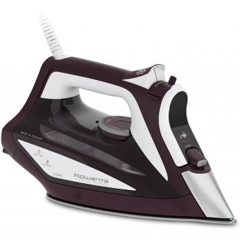 Rowenta Focus Excel DW5220 - Plancha de vapor, 1200 W, suela Microsteam 400, 1.9 m, 0.3 L, 180 g/min, burdeos/blanco