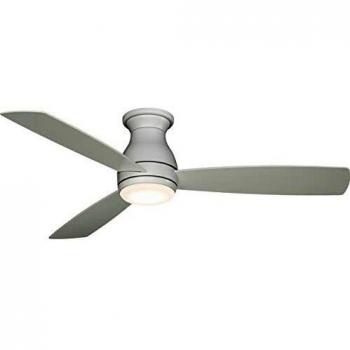 Ventilador de techo Hugh 112 Wet MW, 112 cm, blanco mate, exterior, con luz y control de pared