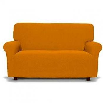 Italian Bed Linen Più Bello Funda Cubre Sofá, Poliéster, Amarillo, 4 PLAZAS
