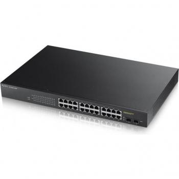 Zyxel GS1900-24HP 24-Port GbE PoE Smart Managed Switch with GbE Uplink