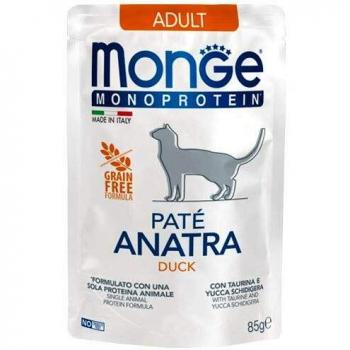 Paté Húmedo Monoproteico de Pato para Gatos Adultos - 85g
