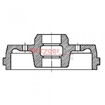 Metzger BT 7110 Tambor de freno