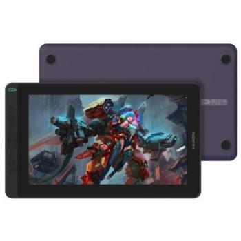 Tableta gráfica HUION Kamvas 13 Violeta con 5080 líneas por pulgada y conexión USB