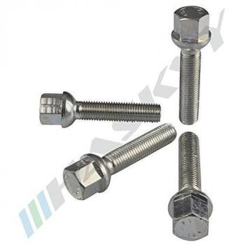 20 Tornillos De Rueda Pernos de rueda M14 x 1.5 x 40 Esfera Esférico VW Seat Skoda Mercedes Benz Llantas de aluminio