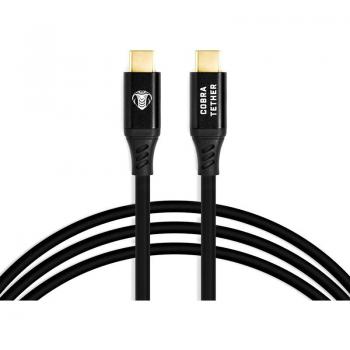 Cable USB-C a USB-C Recto 10 m Cobra Tether Negro (USB 3.2 Gen 2)