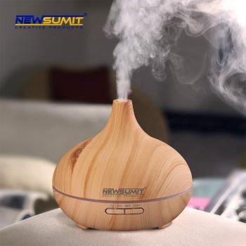 NEWSUMIT Humidificador Aromaterapia Ultrasónico 150ml - Difusor de Aceites Esenciales - 3 Ajustes de Tiempo - Auto Apaga Seguro.