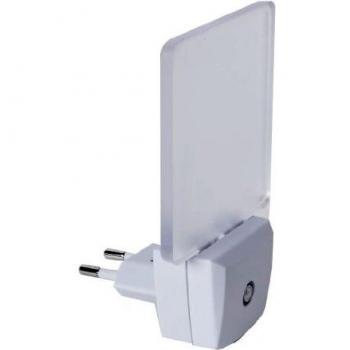 Lámpara Nocturna LED 357-11 con Sensor de Luz y Enchufe, Funcionalidad Compacta (11,4x7,5x6,3 cm)
