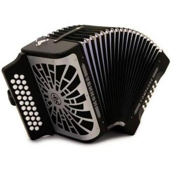 Acordeón Hohner Compadre GCF Cromático Negro
