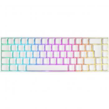 Teclado Gaming Deltaco WK95R Inalámbrico 65% RGB QWERTZ Blanco
