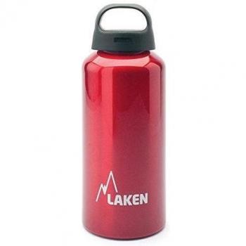 Laken Classic Botella de Agua Cantimplora de Aluminio con Tapón de Rosca y Boca Ancha, 0,6L Rojo
