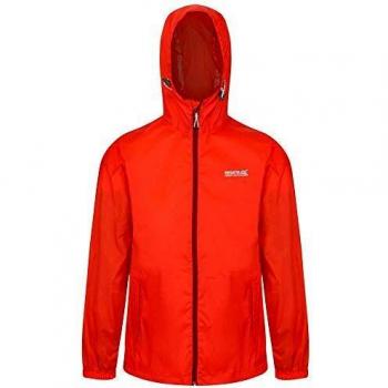 Regatta Pack-It III-Chaqueta Técnica Ligera, Impermeable Y Transpirable, con Capucha Plegable Y Costuras Selladas Jackets Waterproof Shell, Hombre, Burnt Salmon, S