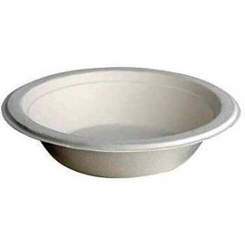 Nupik Cuencos extra rígido, 100% biodegradable para el microondas 40 cl/d17.5 cm - Pack de 50