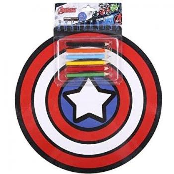 LIBRETA COLORES AVENGERS CAPITAN AMERICA