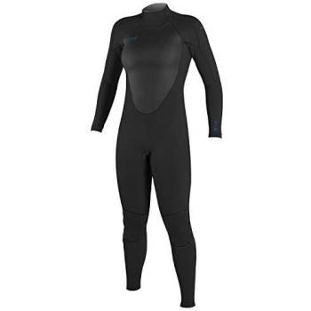 O'Neill Wms Epic 4/3 Back Zip Full Traje de Neopreno de Manga Larga para Mujer, 4/3 mm, Cremallera en la Espalda, Color Negro, Talla US 6T