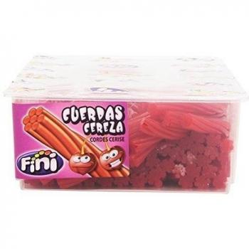 Fini - Cuerdas Cereza - Geles dulces - Envase con 70 unidades en su interior