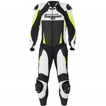Furygan Full Apex piel combinado 1tlg. weiss-schwarz-neongelb Talla:50