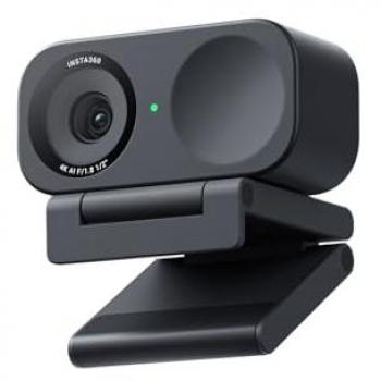 Cámara Web Insta360 Link 2C 4K AI con Sensor de 1/2 Pulgada, Audio Profesional, Control de Gestos y Seguimiento Inteligente