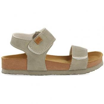 Chanclas Gioseppo Bio para Niños Color Piedra con Suela Resistente al Agua y Cierre Adherente