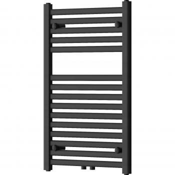 Radiador secatoallas eléctrico y de agua 381W, 80x50x3cm, Negro
