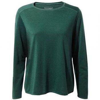 Craghoppers 1st Layer LS tee Polos/Camisetas, Mujer, Mountain Green Stripe, 12