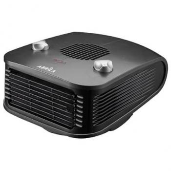 Termoventilador Ardor 2000W Negro/Plata con 2 Potencias, 3 Funciones y Termostato Regulable - Diseño Moderno y Portátil (15x24.5x32,5cm)