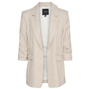 Vero Moda Frida Women's 3/4 Blazer in Oatmeal Melange