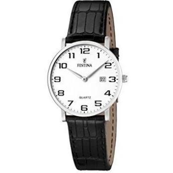 FESTINA Womens Analogue Quartz Watch with Leather Strap F16477/1