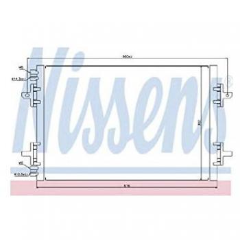 Condensador de aire acondicionado NISSENS 94750, compatible con sistemas de aire acondicionado, alta eficiencia térmica, diseño optimizado para un rendimiento mejorado, fabricado con materiales de alta calidad para una mayor durabilidad y resistencia a 