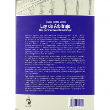 Ley de Arbitraje. una Perspectiva Internacional