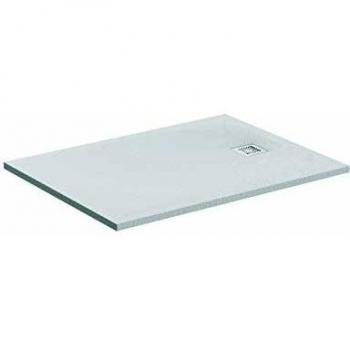 Plato de Ducha Rectangular Ideal Standard Ultra Flat S 140x80cm, Desagüe Lateral 30mm, Color Carrara Blanco
