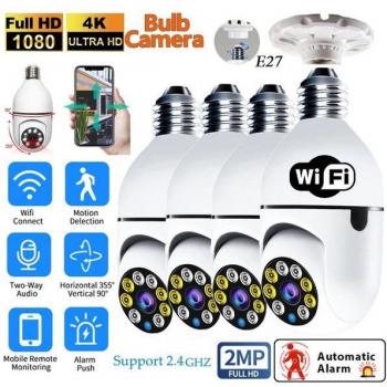 Cámara IP Wifi 1080P Exterior con Zoom Digital 4x, Detección Humana por IA, Inalámbrica, CCTV de Seguridad, Monitoreo Panorámico y Audio Bidireccional