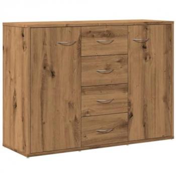Aparador de Madera de Ingeniería Roble Artisan 88x30x64 cm, Armario de Almacenaje, Mueble Aparador, Mueble de Almacenaje de Cocina, Bufé