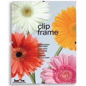 Innova Editions 20 x 25 cm/10 x 20,32 cm cristal marco para Póster de fotos de madera con pinzas y gancho o blanco y parte trasera de con chica y corazón dorado