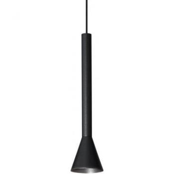 Lámpara colgante Diesis 1 bombilla Metal Negro Plafón Led Slim Dome Colgante Negro 3000K - Ideal Lux
