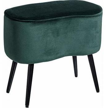 Lola Home Banqueta de diseño contemporánea de Terciopelo de 44x27x40 cm