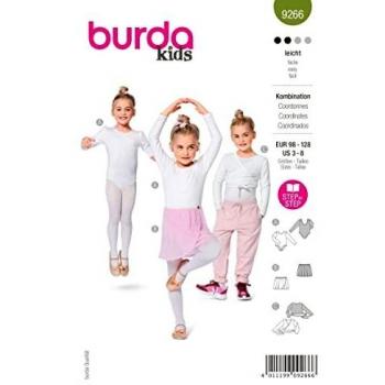 Burda 9266 - Patrón de costura para confeccionar conjuntos de niños