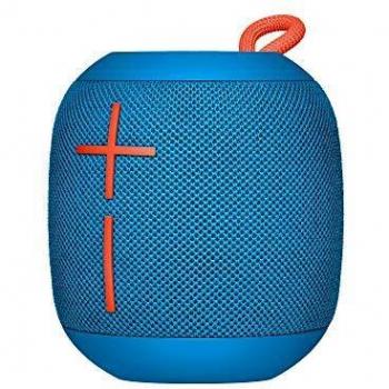 Altavoz Bluetooth Portátil Ultimate Ears Wonderboom, Sonido 360°, Impermeable, Conexión Doble para Mayor Potencia, Batería Duradera de 10h, Color Azul Subzero
