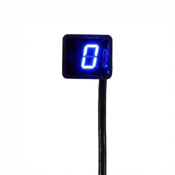 Yosoo Indicador de Marcha de Motocicleta Impermeable, Indicador Digital de Engranajes, Universal 8 Velocidad LED Pantalla, Palanca de Cambio Sensor