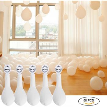 GHB 50 Pcs Globos Led Blancos Globos Luz para Boda Fiesta Cumpleaños Navidad