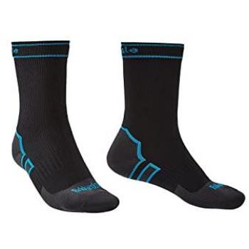 Calcetín Bridgedale Stormsock MW Bota, calcetines largos midweight para bota, unisex adulto, color negro/azul