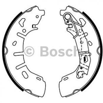 Juego de zapatas de freno BOSCH 0 986 487 773 con accesorios
