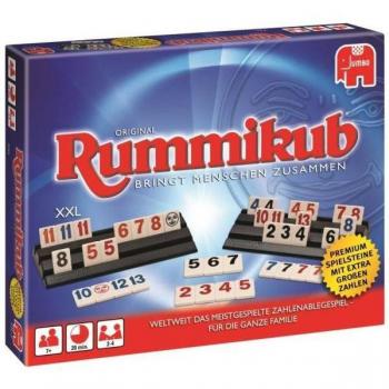Rummikub XXL Original - Juego de mesa táctico con números grandes para 2 a 4 jugadores, recomendado a partir de 8 años